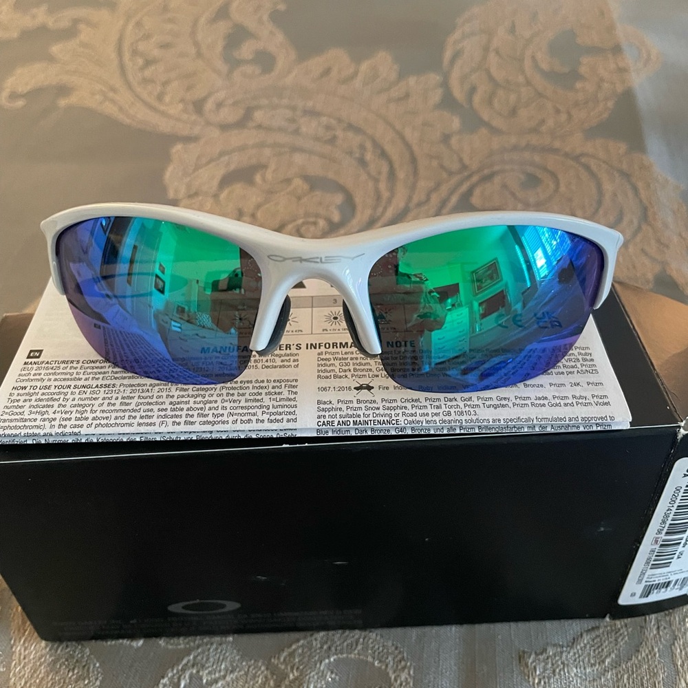 Oakley half jacket white sunglasses